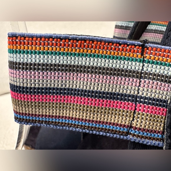 New Madden Girl Feliciti Navy Blue & Multicolor Wedge Sandals w Cork Bases~7.5 - Picture 12 of 14